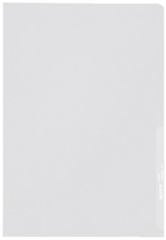 Leitz 4000 Standard Sichthülle A4 PP-Folie, genarbt, farblos, 0,13 mm