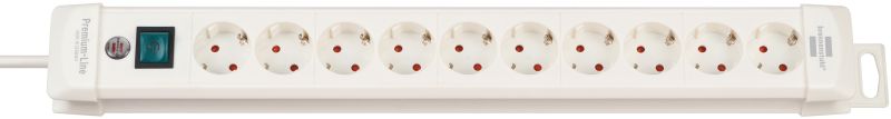 brennenstuhl Premium-Line Steckdosenleiste 10-fach weiß 3m H05VV-F 3G1,5
