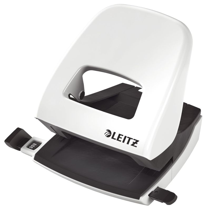 Leitz 5008 Bürolocher NeXXt - 30 Blatt, perlweiß