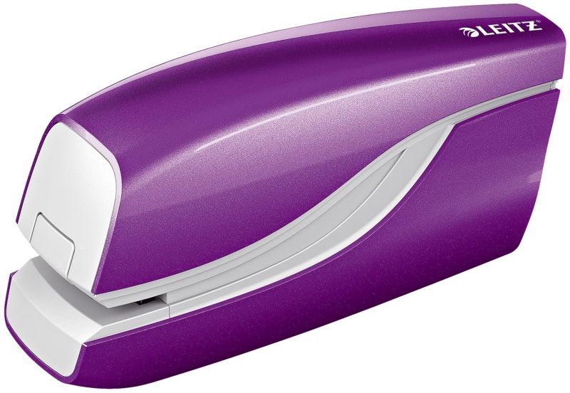Leitz 5566 Elektrisches Heftgerät WOW - 10 Blatt, violett