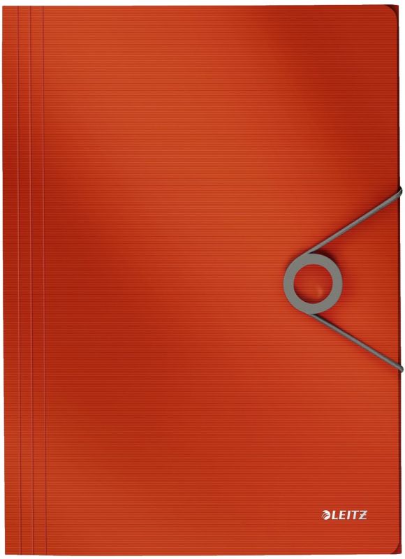 Leitz 4563 Dreiflügelmappe Solid - A4, PP, hellrot