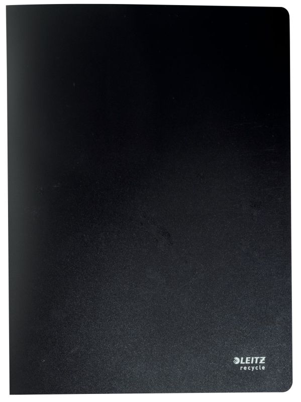 Leitz 4677 Sichthüllenmappe Recycle - A4, PP, 40 Hüllen, schwarz