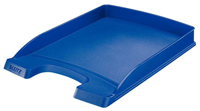 LEITZ Briefablage Plus Flach, DIN A4, Polystyrol, blau