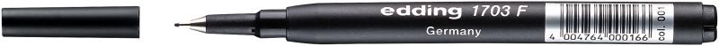 Finelinermine edding 1703 F, Ersatzmine für edding 1700 Modelle, 0,3 mm, schwarz