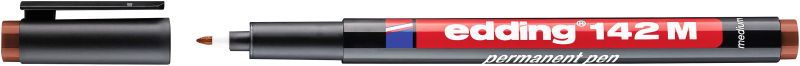 Permanent Pen edding 142 M, 1 mm, braun