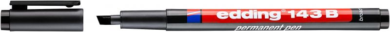 Permanent Pen edding 143 B, 1-3 mm, schwarz