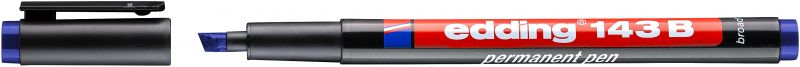 Permanent Pen edding 143 B, 1-3 mm, blau
