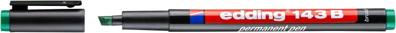 Permanent Pen edding 143 B, 1-3 mm, grün