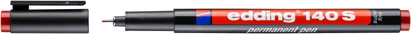 Permanent Pen edding 140 S,, 0,3 mm, rot