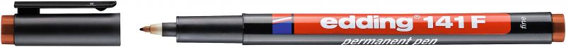 Permanent Pen edding 141 F, 0,6 mm, braun