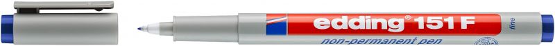 Non-permanent Pen edding 151 F, 0,6 mm, blau