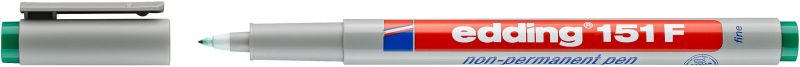Non-permanent Pen edding 151 F, 0,6 mm, grün