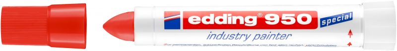Spezialmarker edding 950 industry painter, 10 mm, rot