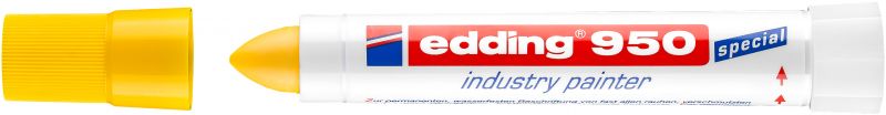 Spezialmarker edding 950 industry painter, 10 mm, gelb