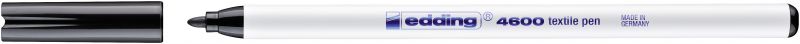 Textilpen edding 4600, Rundspitze, 1 mm, schwarz