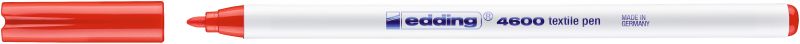 Textilpen edding 4600, Rundspitze, 1 mm, rot