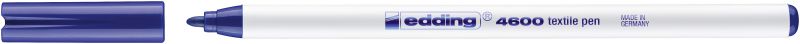 Textilpen edding 4600, Rundspitze, 1 mm, blau