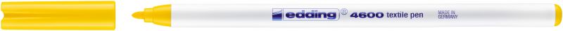 Textilpen edding 4600, Rundspitze, 1 mm, gelb