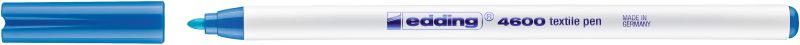 Textilpen edding 4600, Rundspitze, 1 mm, hellblau