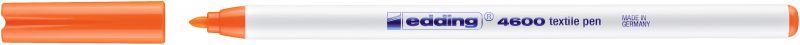Textilpen edding 4600, Rundspitze, 1 mm, neonorange