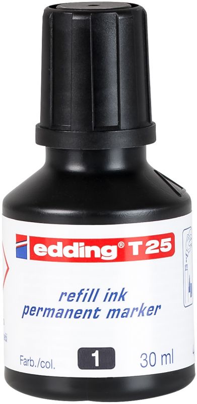 Nachfülltinte edding T 25, f.edding Permanentm., 30 ml, schwarz