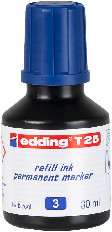 Nachfülltinte edding T 25, f.edding Permanentm., 30 ml, blau