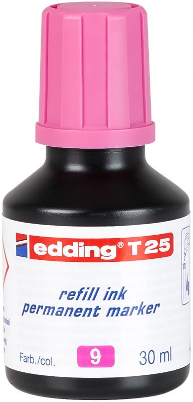 Nachfülltinte edding T 25, für edding Permanentmarker, 30 ml, rosa