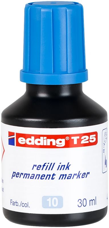 Nachfülltinte edding T 25, für edding Permanentmarker, 30 ml, hellblau