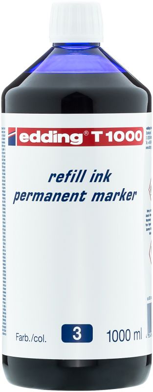 Nachfülltinte edding T 1000, f.edding Perm.m., 1000 ml, blau