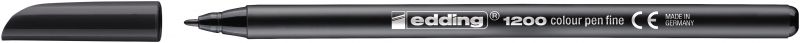 Fasermaler edding 1200 colourpen, 1 mm, schwarz