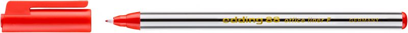 Fineliner edding 88 office liner F, 0,6 mm, rot