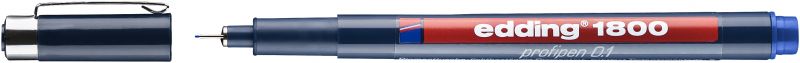 Faserzeichner edding 1800 profipen 0.1, ca. 0,25 mm, blau