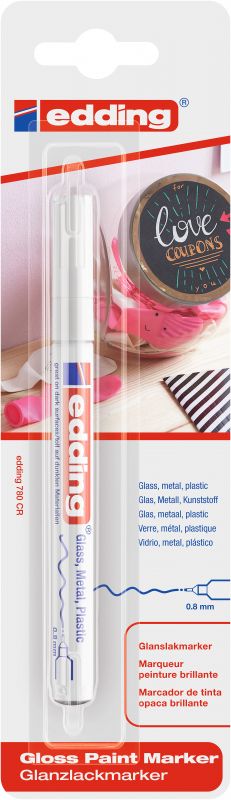 Glanzlack-Marker creative 780, 0,8 mm, weiß