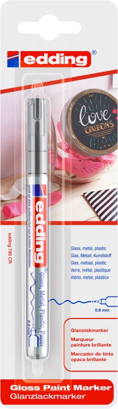 Glanzlack-Marker creative 780, 0,8 mm, silber