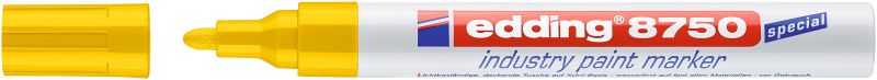 Lackmarker edding 8750 industry paint marker, 2-4 mm, gelb