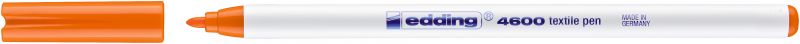 Textilpen edding 4600, Rundspitze, 1 mm, orange