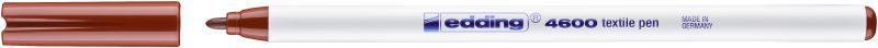 Textilpen edding 4600, Rundspitze, 1 mm, braun