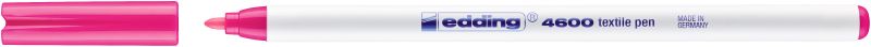 Textilpen edding 4600, Rundspitze, 1 mm, rosa