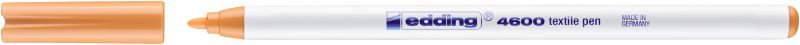 Textilpen edding 4600, Rundspitze, 1 mm, hellorange
