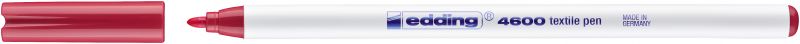 Textilpen edding 4600, Rundspitze, 1 mm, karminrot