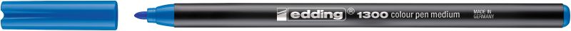 Fasermaler edding 1300 color pen, ca. 2 mm, hellblau