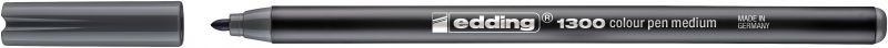 Fasermaler edding 1300 color pen, ca. 2 mm, grau