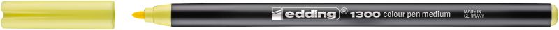 Fasermaler edding 1300 color pen, ca. 2 mm, zitronengelb