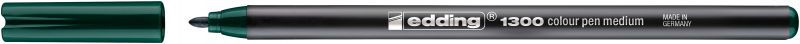 Fasermaler edding 1300 color pen, ca. 2 mm, flaschengrün