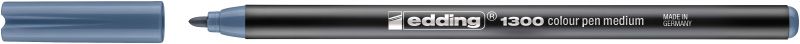 Fasermaler edding 1300 color pen, ca. 2 mm, blaugrau