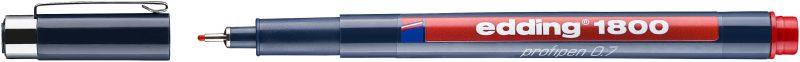 Faserzeichner edding 1800, 0,7 mm, rot