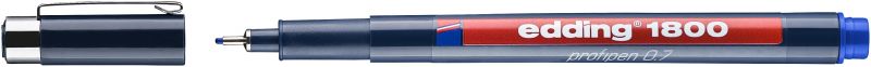 Faserzeichner edding 1800, 0,7 mm, blau