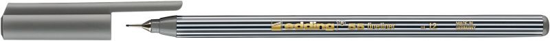 Fineliner edding 55 finepen , 0,3 mm, grau