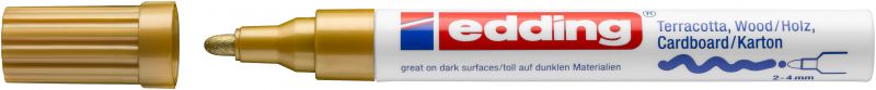Mattlack-Marker edding 4000  creative, 2-4 mm, gold