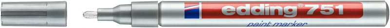 Lackmarker 751, 1 - 2 mm, silber